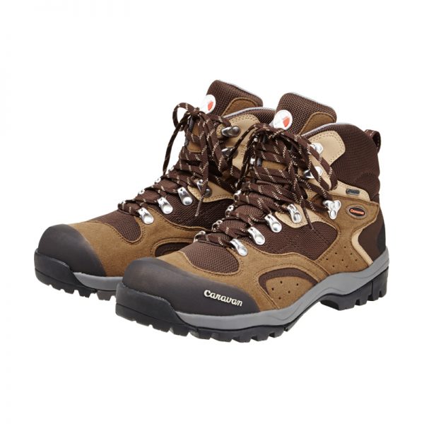【日本 Caravan】中筒 GORE-TEX 登山健行鞋 C1_02S 0010106 褐色 440