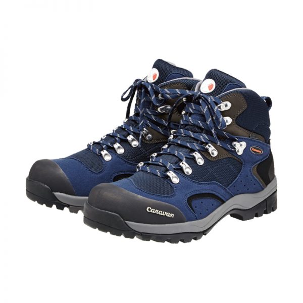 【日本 Caravan】中筒 GORE-TEX 登山健行鞋 C1_02S 0010106 海軍藍 670