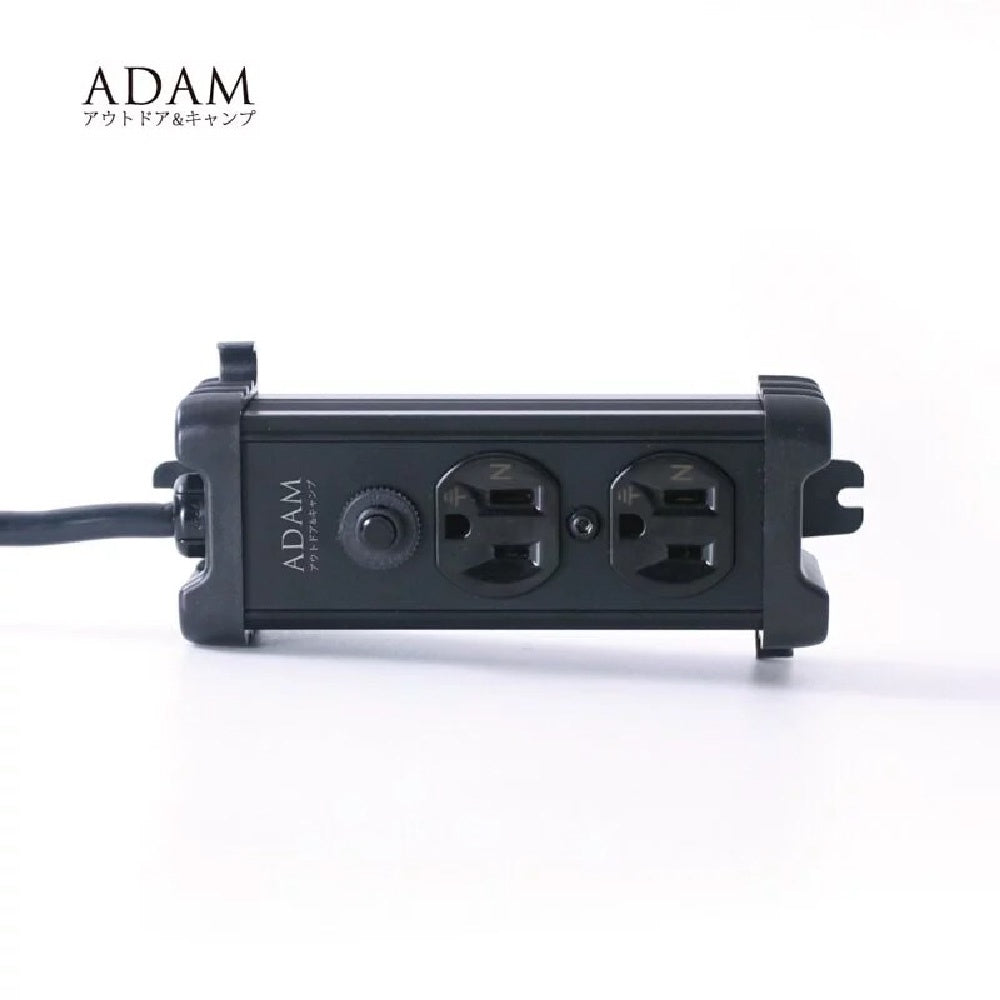 ADAM 金屬2座 延長線 1M 黑色 ADPW-PS321(BK)