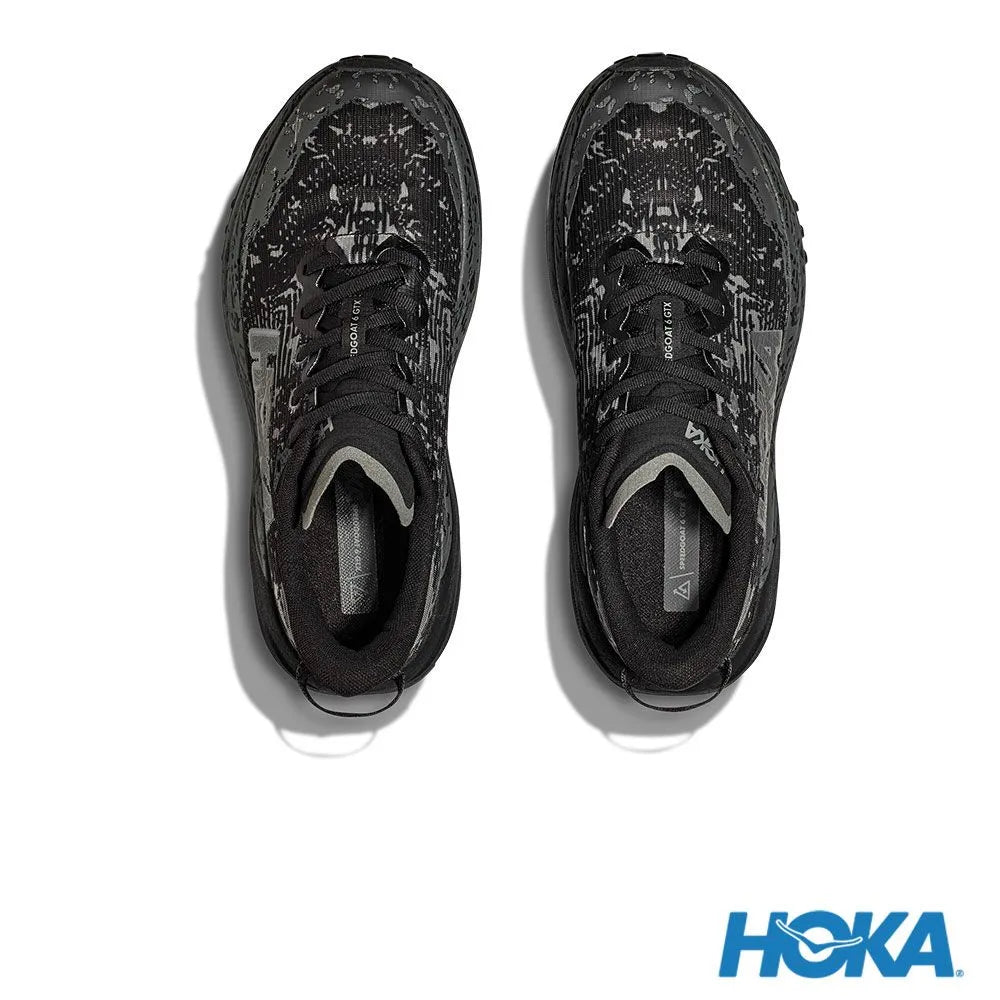 HOKA 女 Speedgoat 6 Goretex 寬楦 健行鞋 黑/灰黑 1155771BCKT