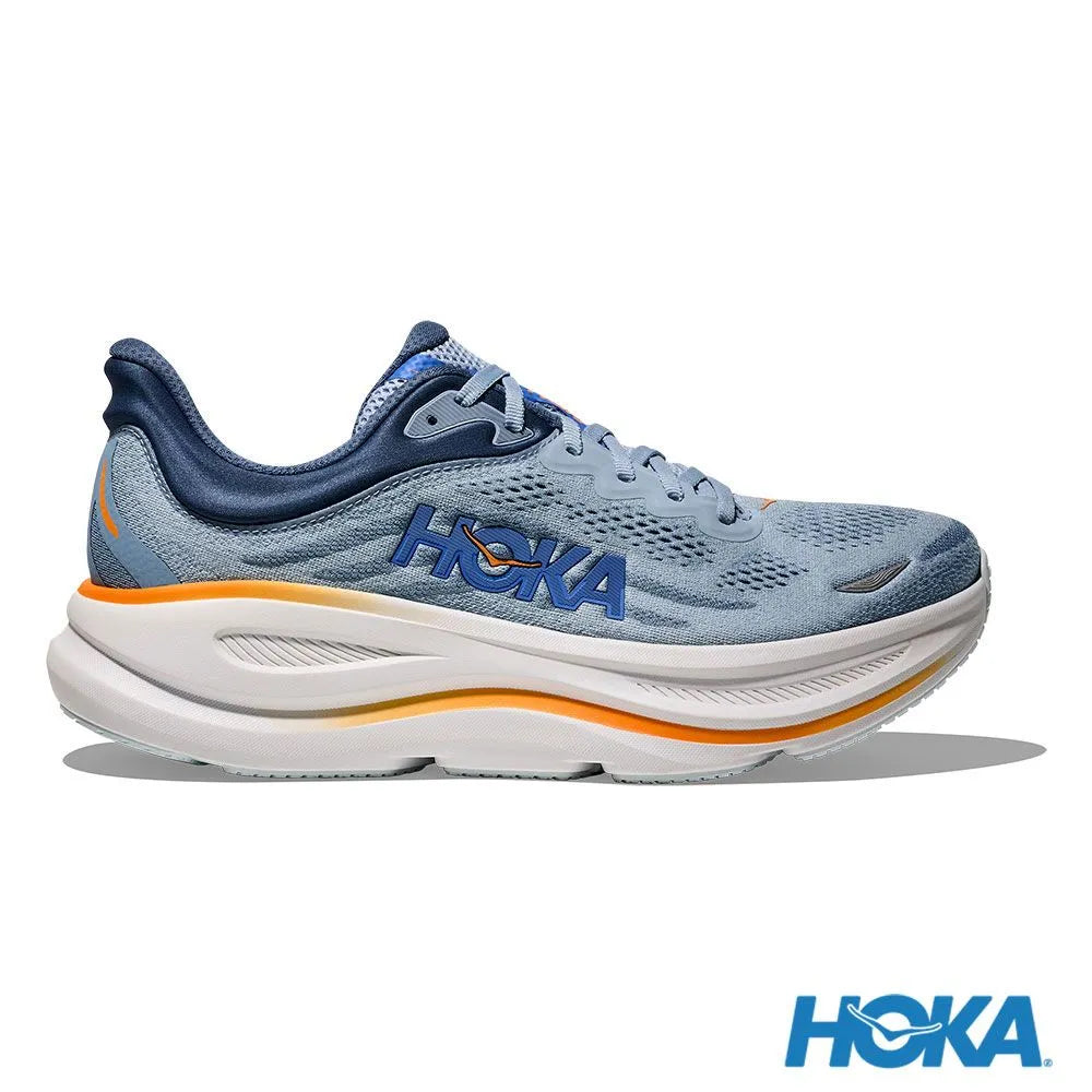 HOKA 男 Bondi 9 寬楦 路跑鞋 細雨藍/水藍 1162013DNP