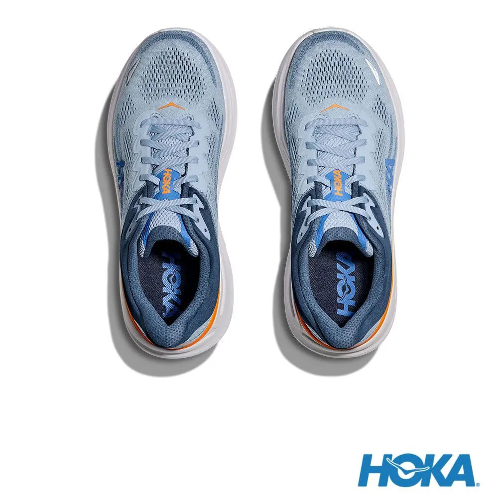 HOKA 男 Bondi 9 寬楦 路跑鞋 細雨藍/水藍 1162013DNP