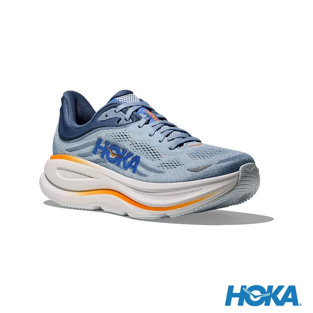 HOKA 男 Bondi 9 寬楦 路跑鞋 細雨藍/水藍 1162013DNP
