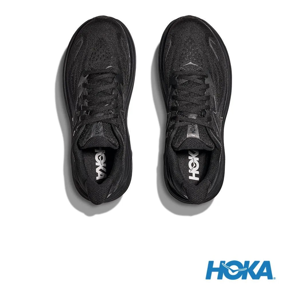 HOKA 女 Clifton 10 寬楦 路跑鞋 黑 1162050BBLC