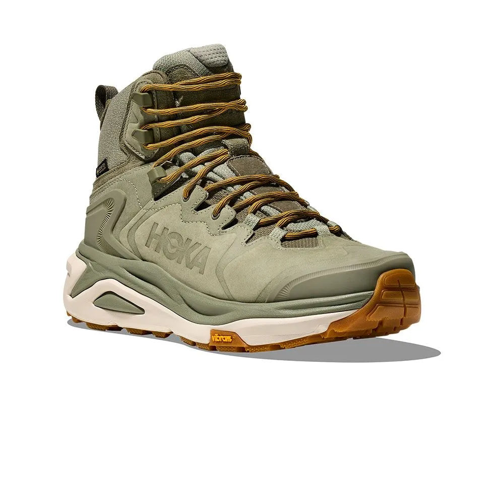 HOKA Kaha 3 GTX 男版 D楦 登山鞋 藻綠/燕麥奶色 1162530SMLK