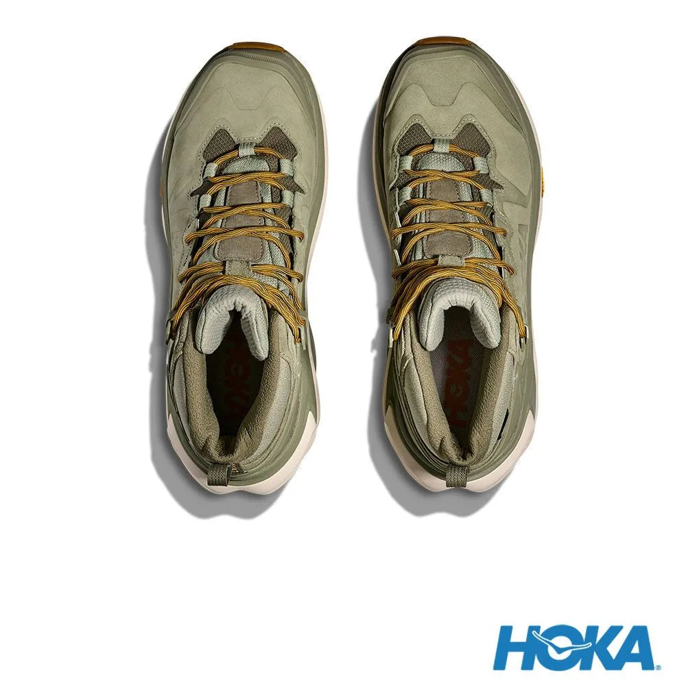 HOKA Kaha 3 GTX 男版 D楦 登山鞋 藻綠/燕麥奶色 1162530SMLK