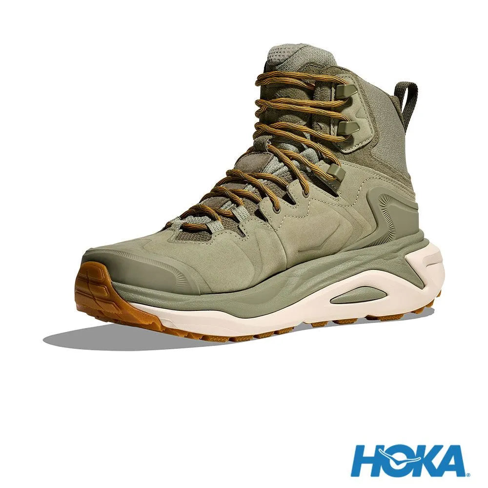 HOKA Kaha 3 GTX 男版 D楦 登山鞋 藻綠/燕麥奶色 1162530SMLK