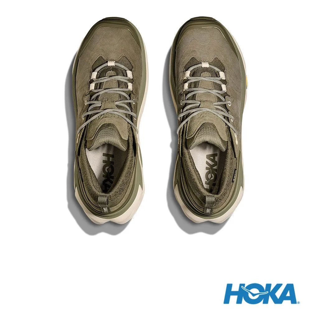 HOKA Kaha 3 Low GTX 男版 D楦 登山鞋 尤加利綠/樺木 1162532EYP