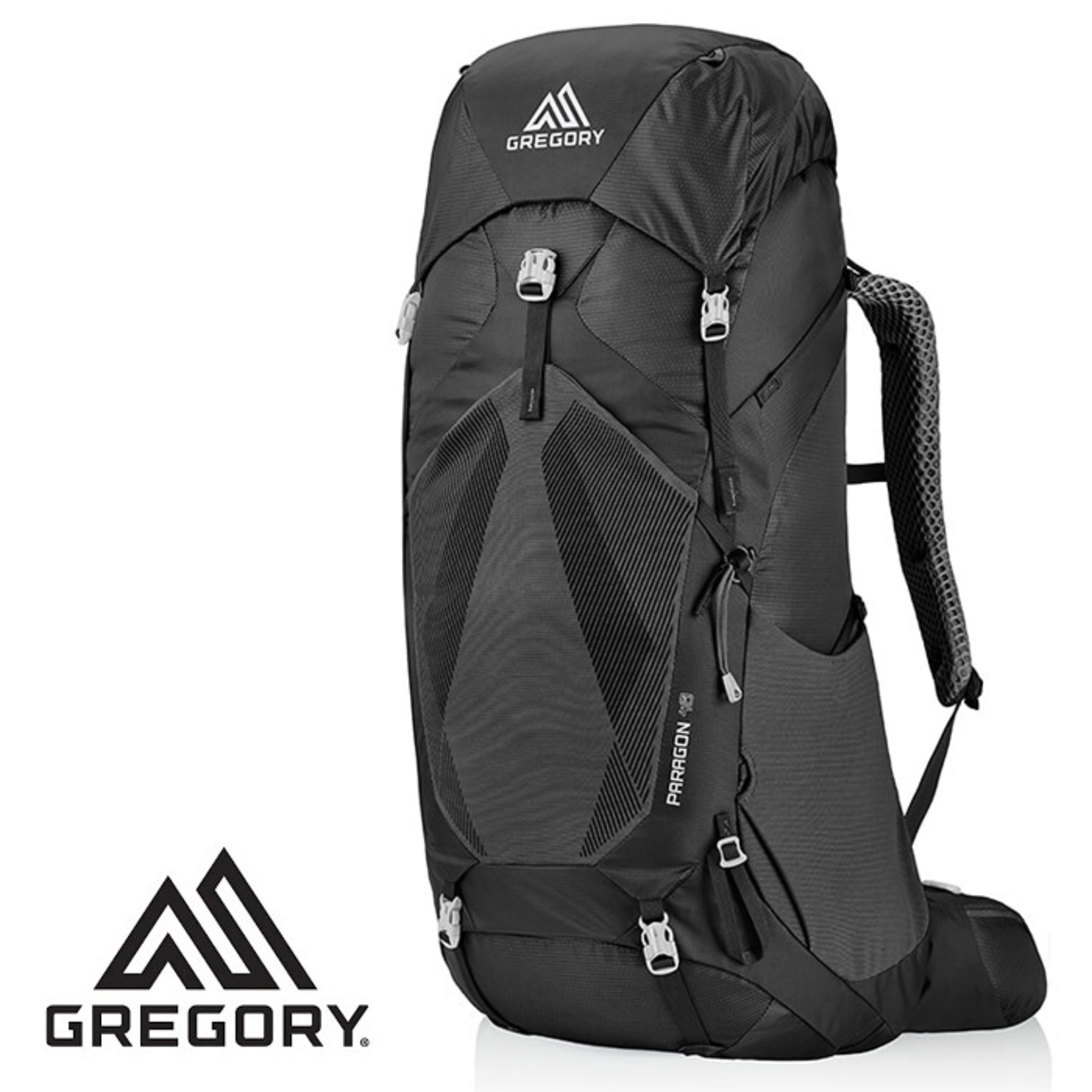 美國 GREGORY PARAGON 48L 男登山背包 玄武黑 126843-2917