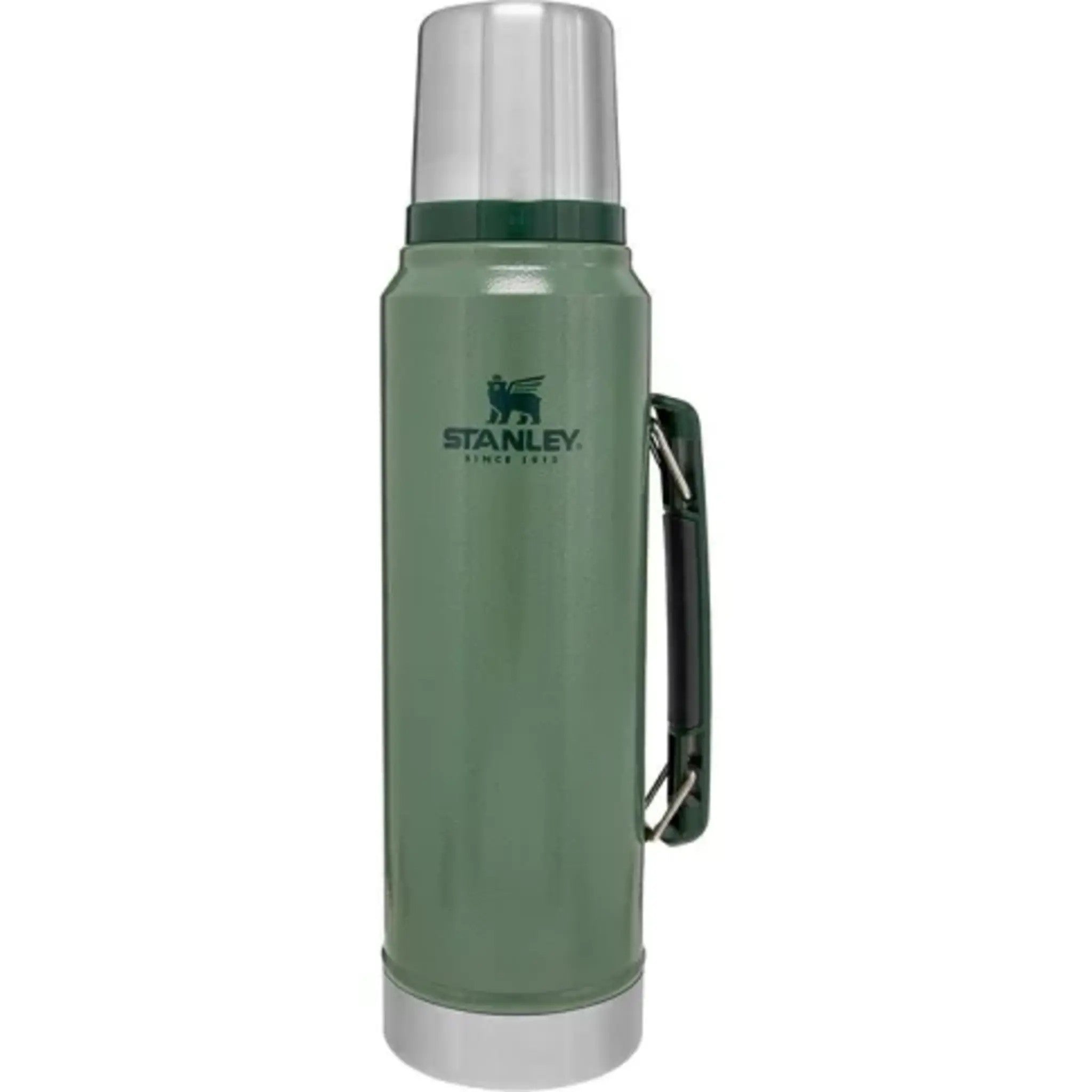 美國 Stanley 經典系列 真空保溫水瓶 錘紋綠 1L 盒裝 保溫水壺 10-08266-005