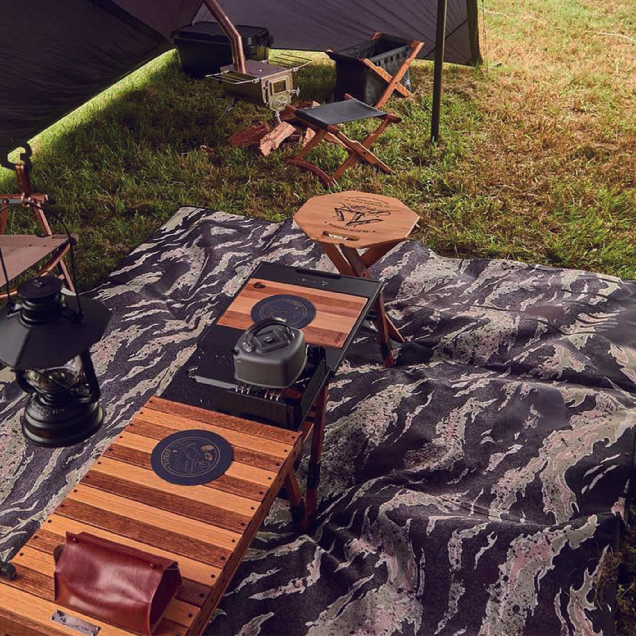 【Good Tent 好天】 專屬圖紋 厚感耐磨地墊 GT0041 塗鴉虎斑