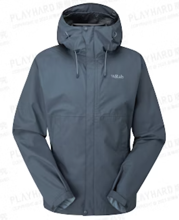 RAB 英國 Downpour Eco 女 透氣防風防水連帽外套 獵戶藍 QWG83