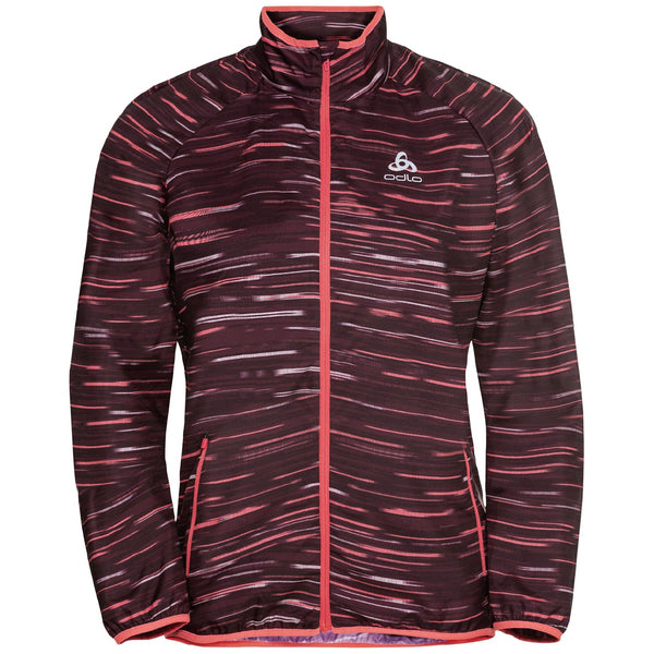 ODLO 瑞士 Essential Light Print 夾克 女款 品酒紅 313671-37400