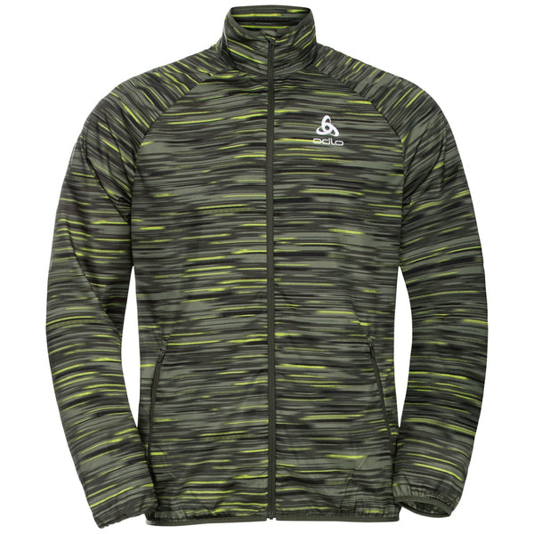 【瑞士 ODLO】Essential Light Print 夾克 男款 軍綠 313672 10784