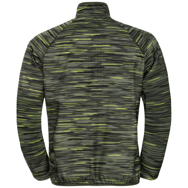 【瑞士 ODLO】Essential Light Print 夾克 男款 軍綠 313672 10784