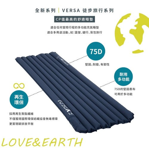 EXPED 瑞士 Versa 1R M 登山單人充氣睡墊 藍色 45413