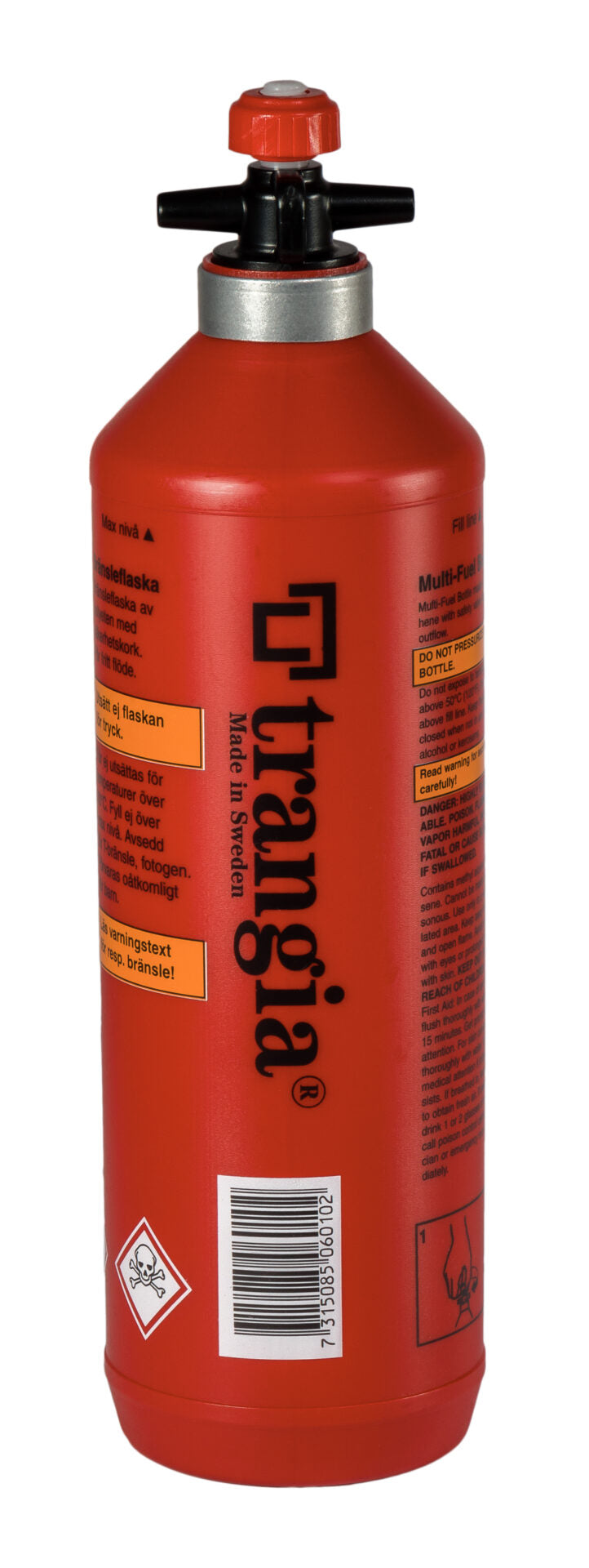 Trangia Fuel Bottle 燃料瓶 經典紅 (單入) 0.3 / 0.5 / 1.0L