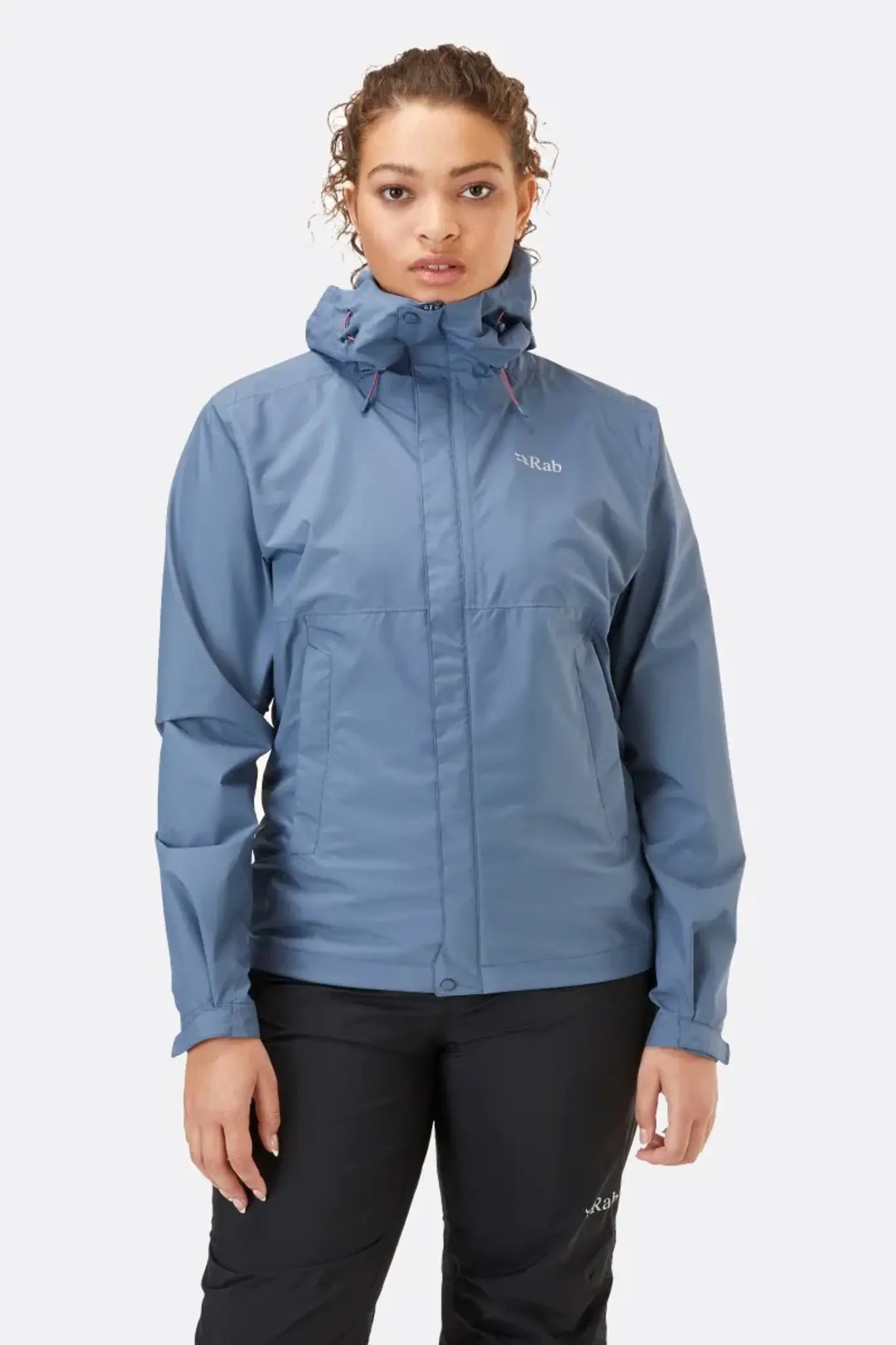 【英國 RAB】Downpour Eco Jacket 透氣防風防水連帽外套 女款 白令海藍 #QWG83