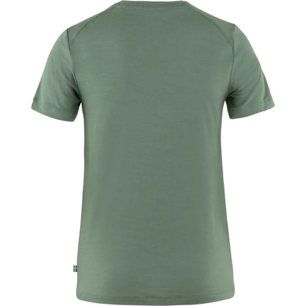 Fjallraven 小狐狸 短袖羊毛排汗衣 女 綠鏽/赤陶棕 Abisko Wool Fox FR84118-614-243