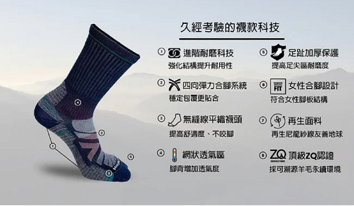 SmartWool 女 美麗諾羊毛 機能戶外全輕量減震 中筒襪 軍風橄綠 SW002178D11