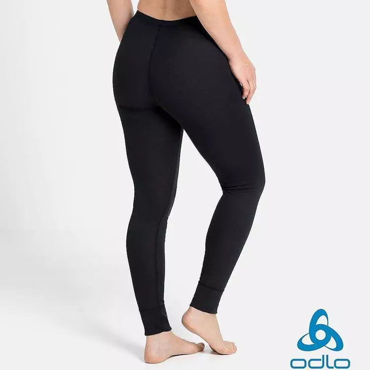 ODLO 女 ECO銀離子保暖型長褲 內搭褲 黑 159121-15000