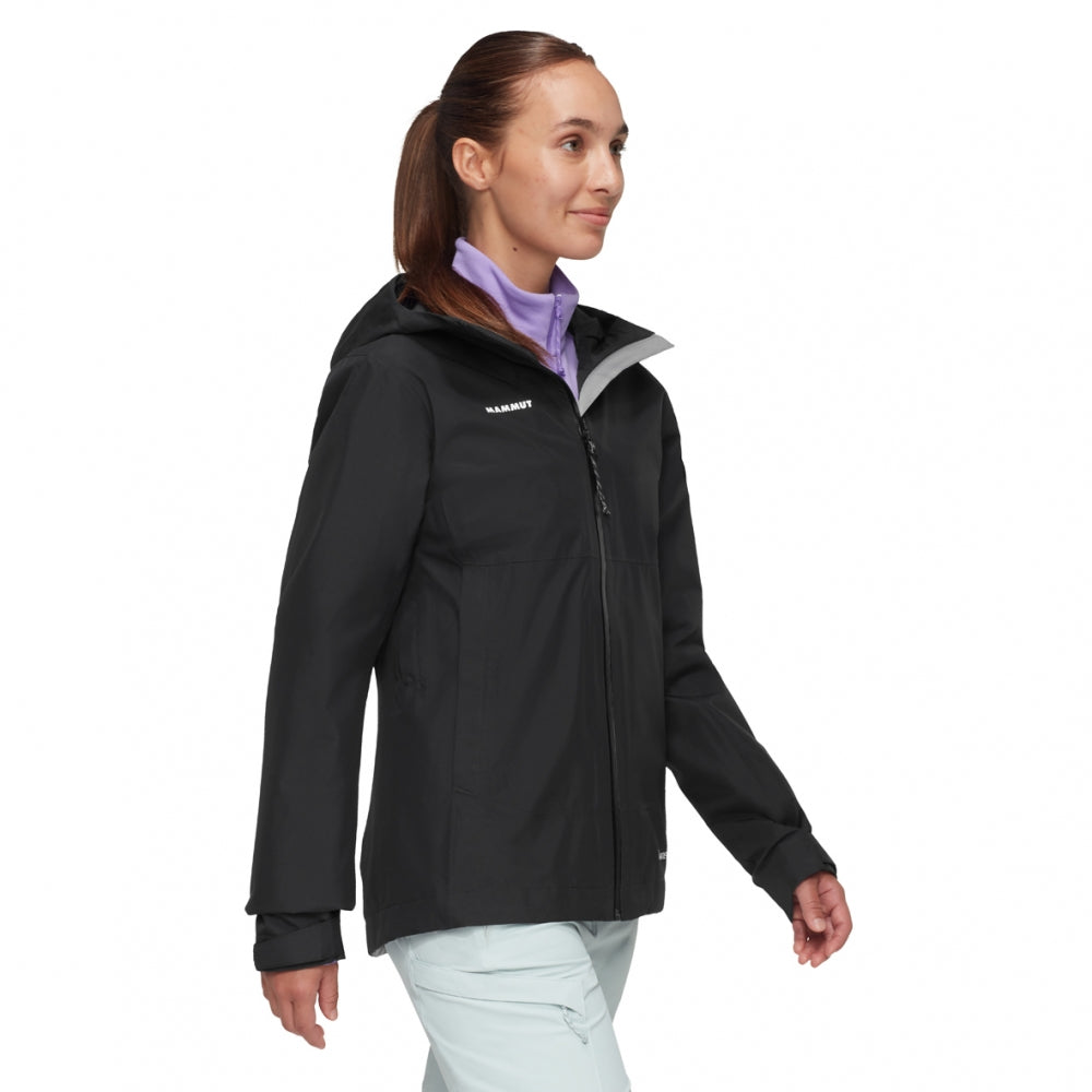 Mammut Treeline HS 女 多功能二層 GTX 連帽健行外套 黑色 1010-31440
