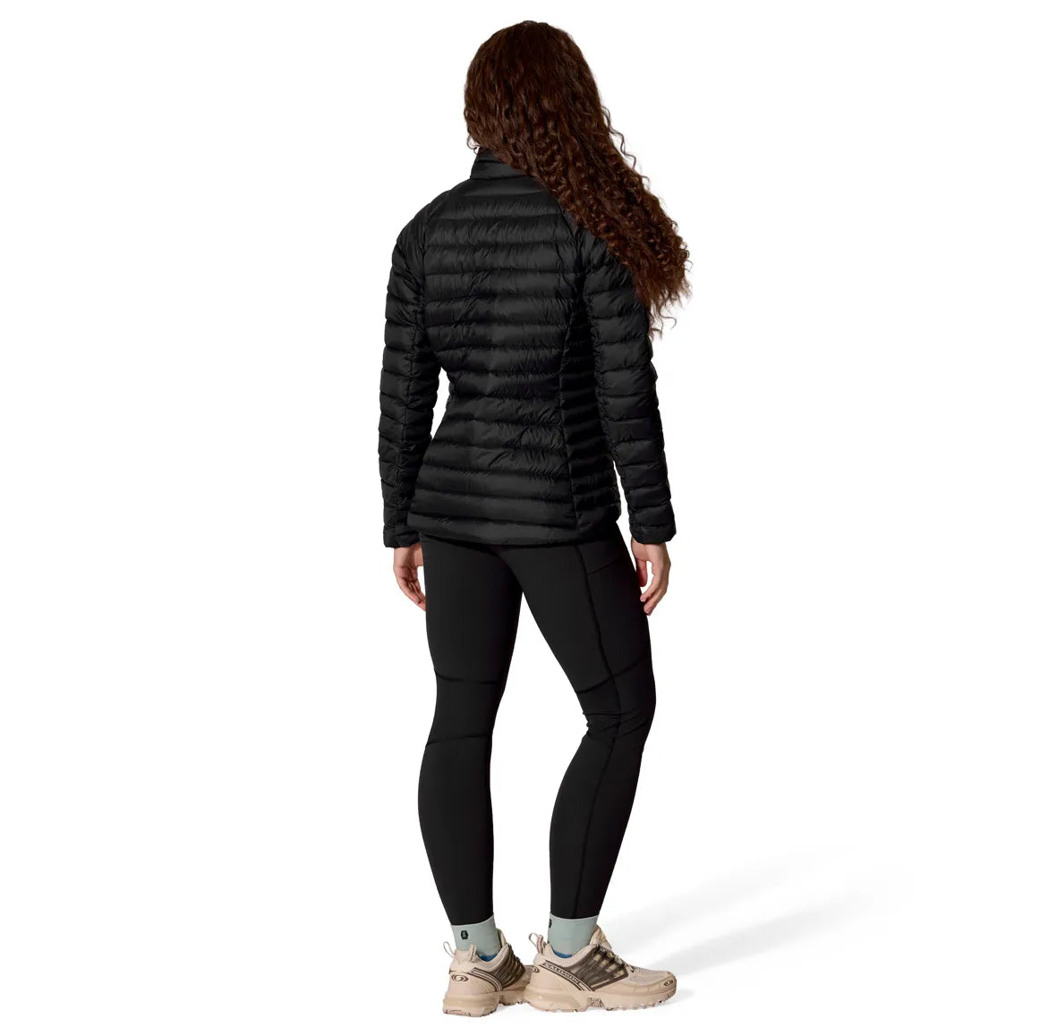 Rab Microlight Jacket 女 輕量防風羽絨立領外套 黑色 QDB95