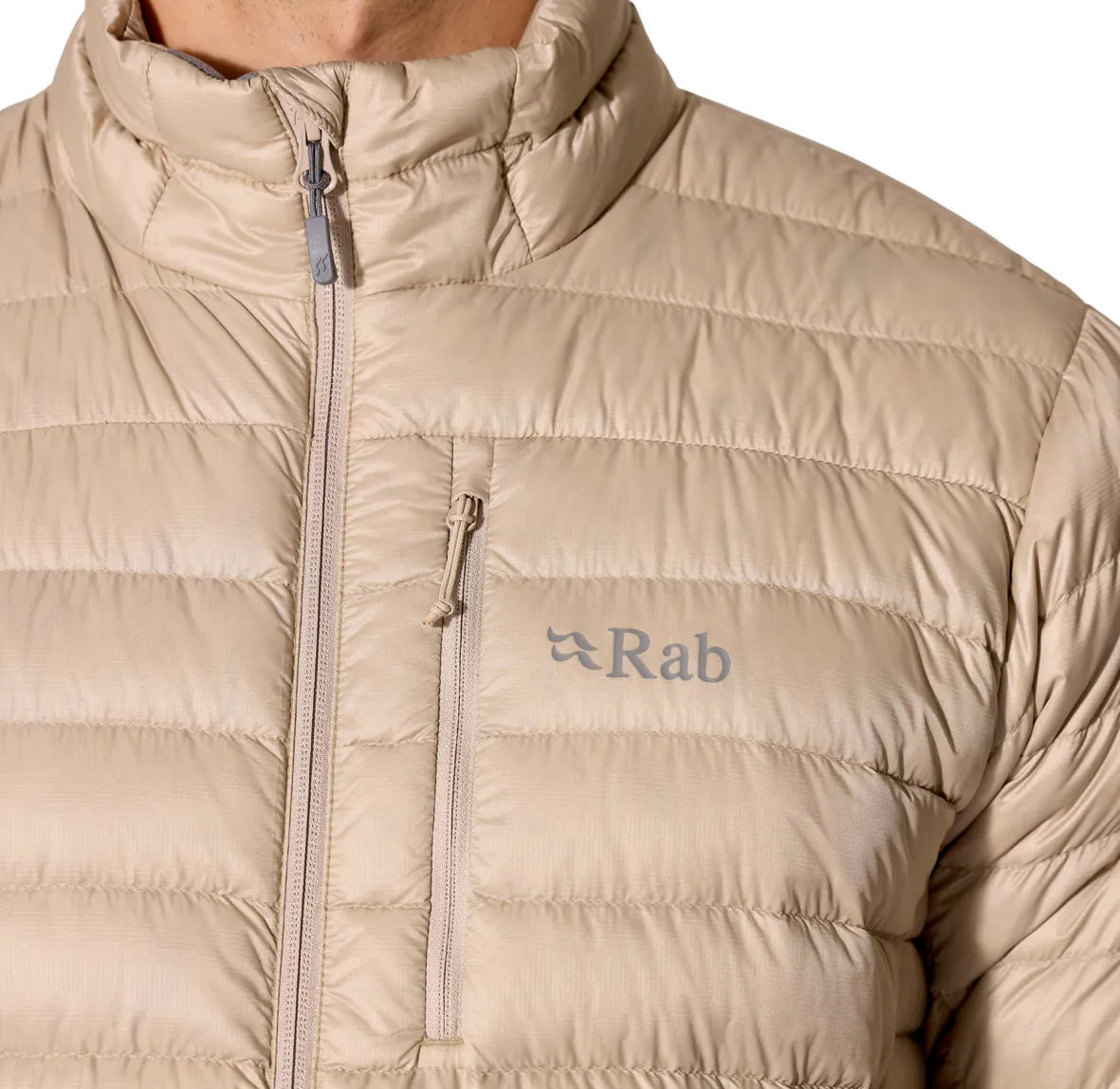 Rab Microlight Jacket 男 輕量防風羽絨立領外套 黑色 QDB94