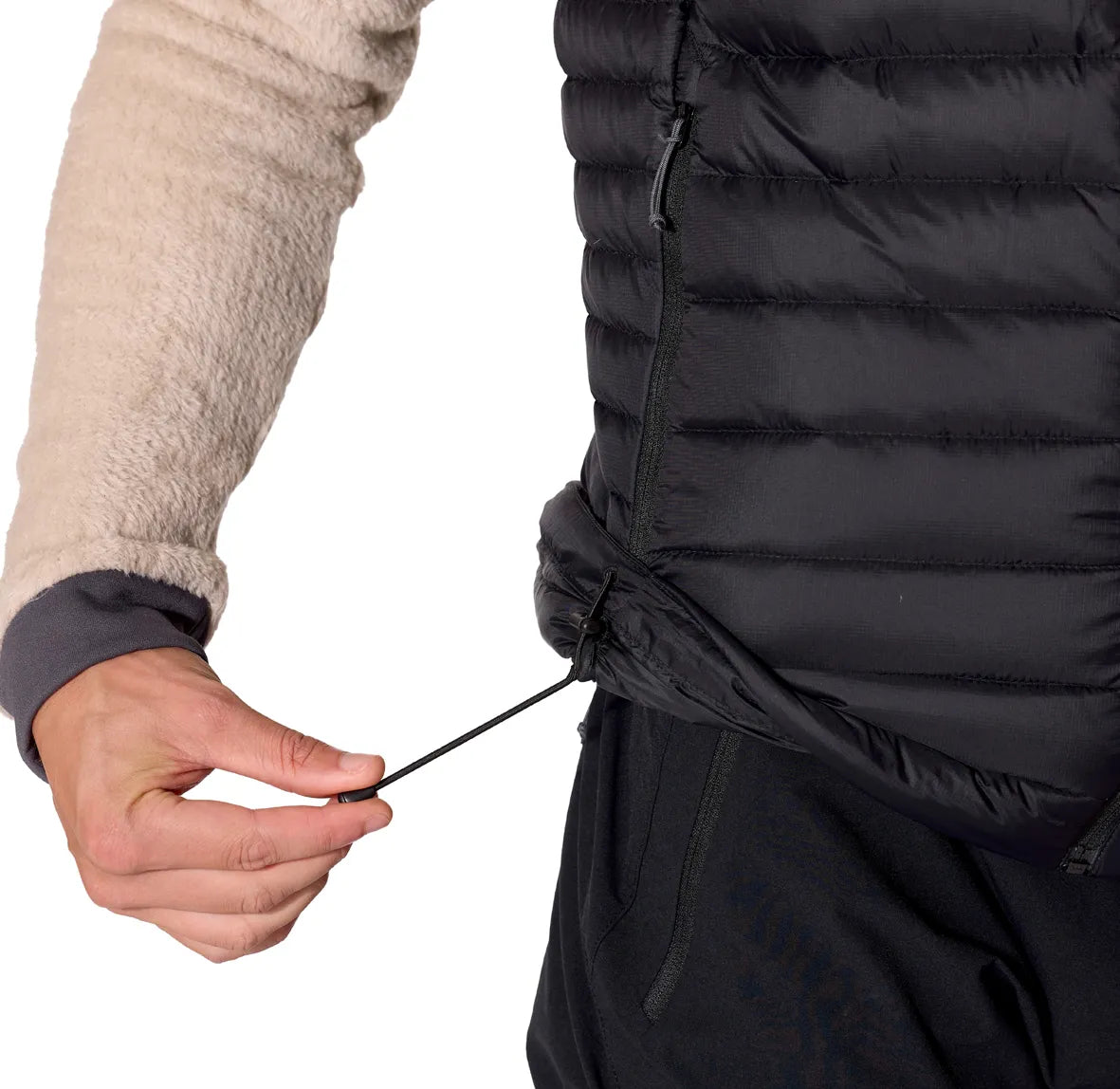 Rab Microlight Vest 男 輕量防風羽絨立領背心 黑色 QDB96
