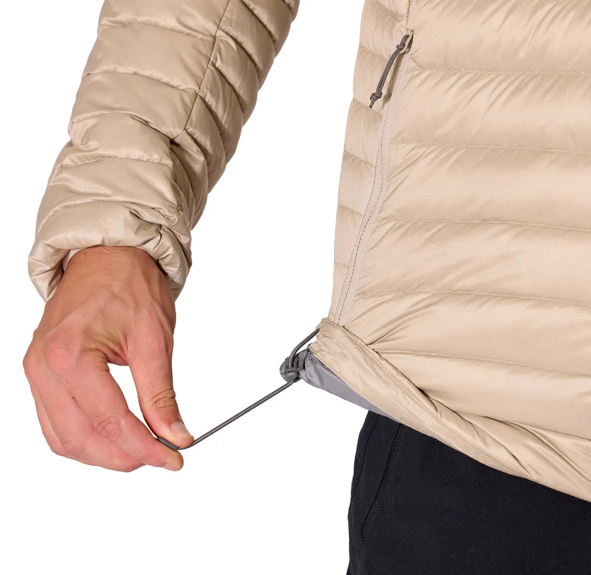 Rab Microlight Jacket 男 輕量防風羽絨立領外套 黑色 QDB94