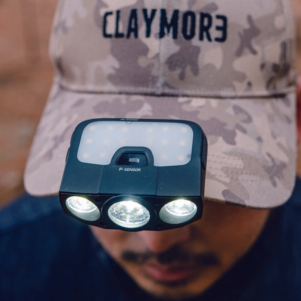 Claymore Capon 200H 安全帽夾燈 180度轉軸 投射/散射雙燈型 CLP-2000