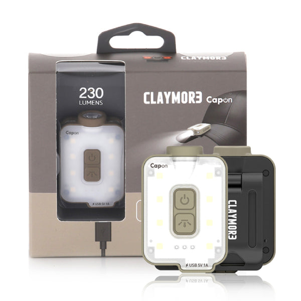 CLAYMORE CAPON 40B 充電夾燈 棕 CLP-210TN