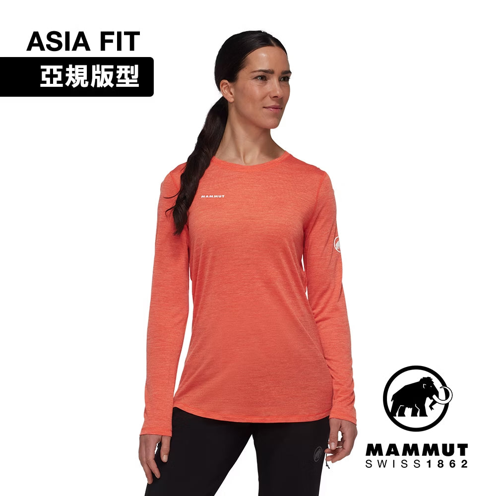 Mammut 長毛象 Tree Wool AF 女 羊毛混紡快乾抗臭長袖T恤 1016-01710