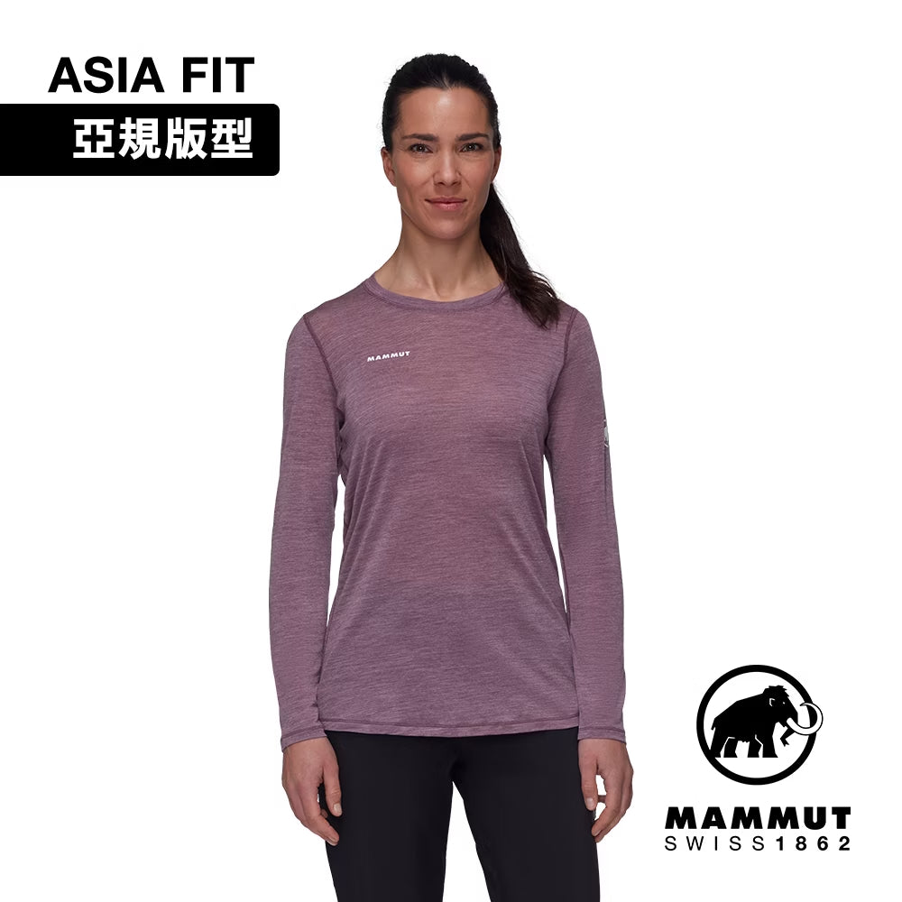 Mammut 長毛象 Tree Wool AF 女 羊毛混紡快乾抗臭長袖T恤 1016-01710
