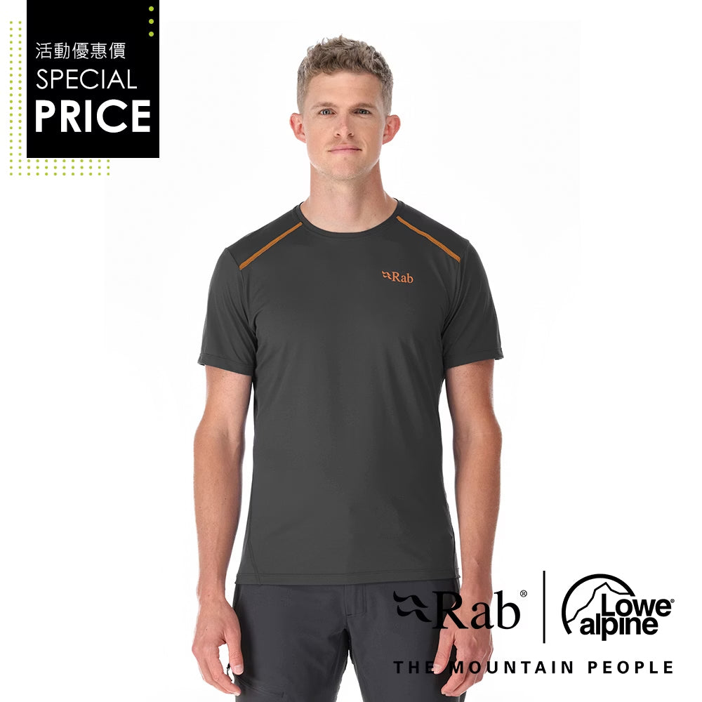 RAB Force Tee 男 圓領短袖透氣排汗衣 QBL05