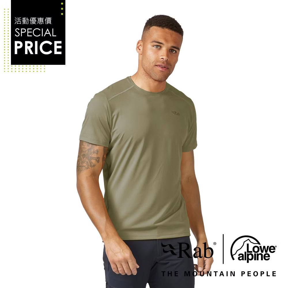 RAB Force Tee 男 圓領短袖透氣排汗衣 QBL05
