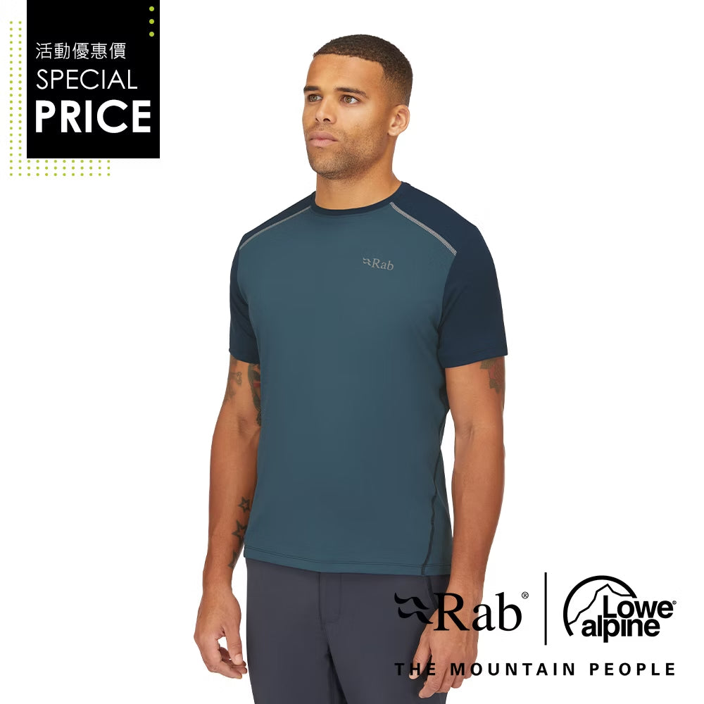 RAB Force Tee 男 圓領短袖透氣排汗衣 QBL05