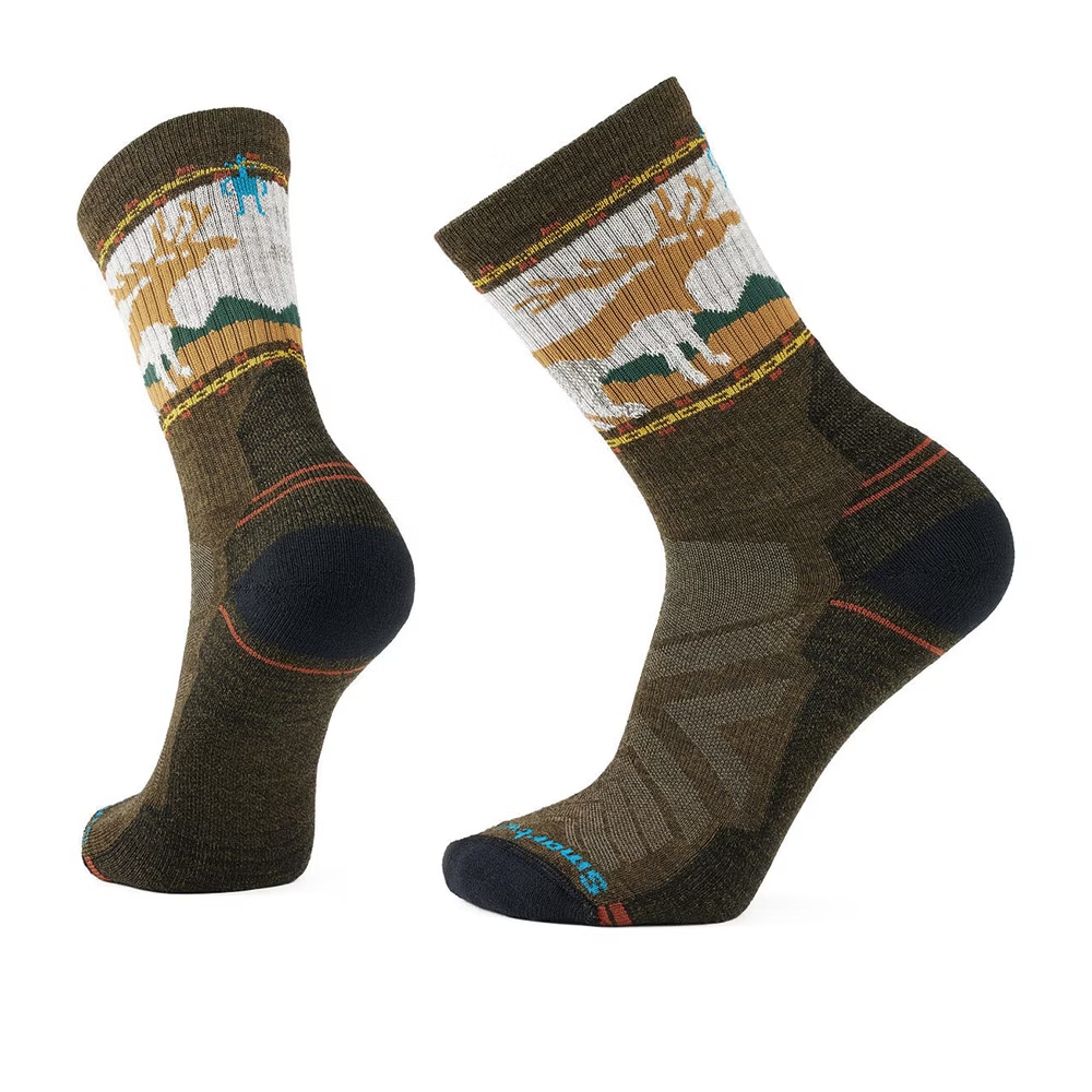Smartwool 男 機能 戶外 全輕量減震 中長襪 Moose 軍風橄綠 SW002686D11