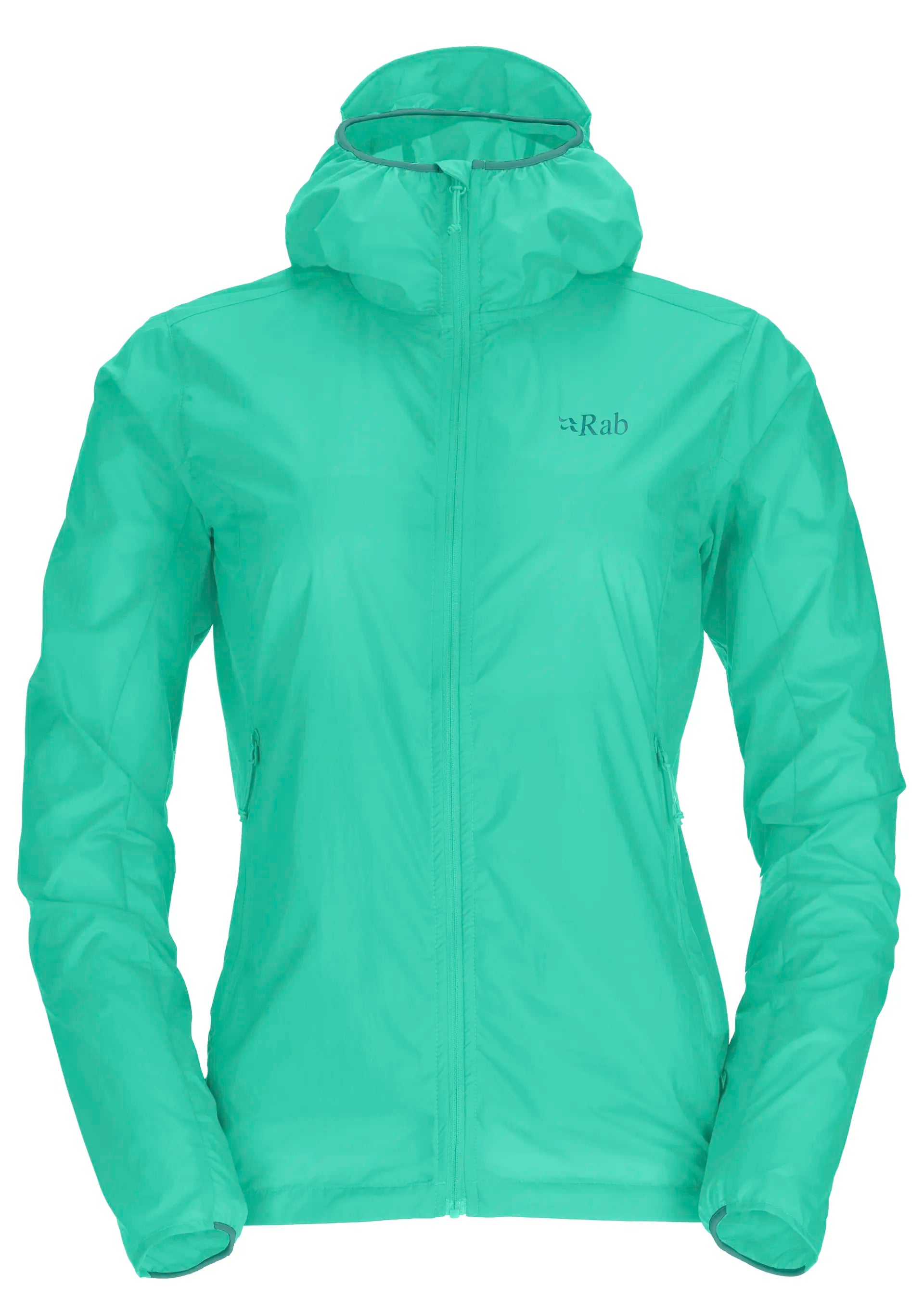 Rab Vital Hoody 女 輕量防風防潑水 連帽外套 孔雀綠 QWS50