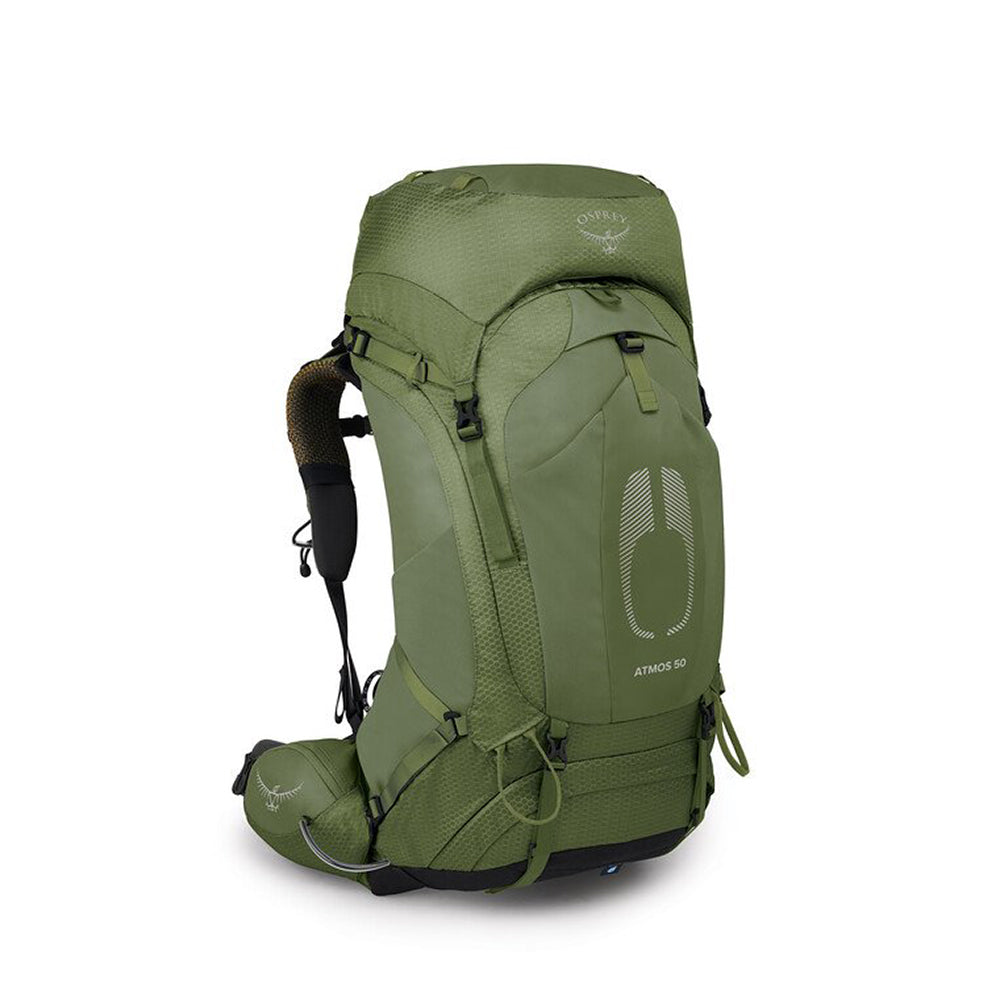 OSPREY Atmos AG 50 男 網架輕量登山後背包 神話綠 10004007