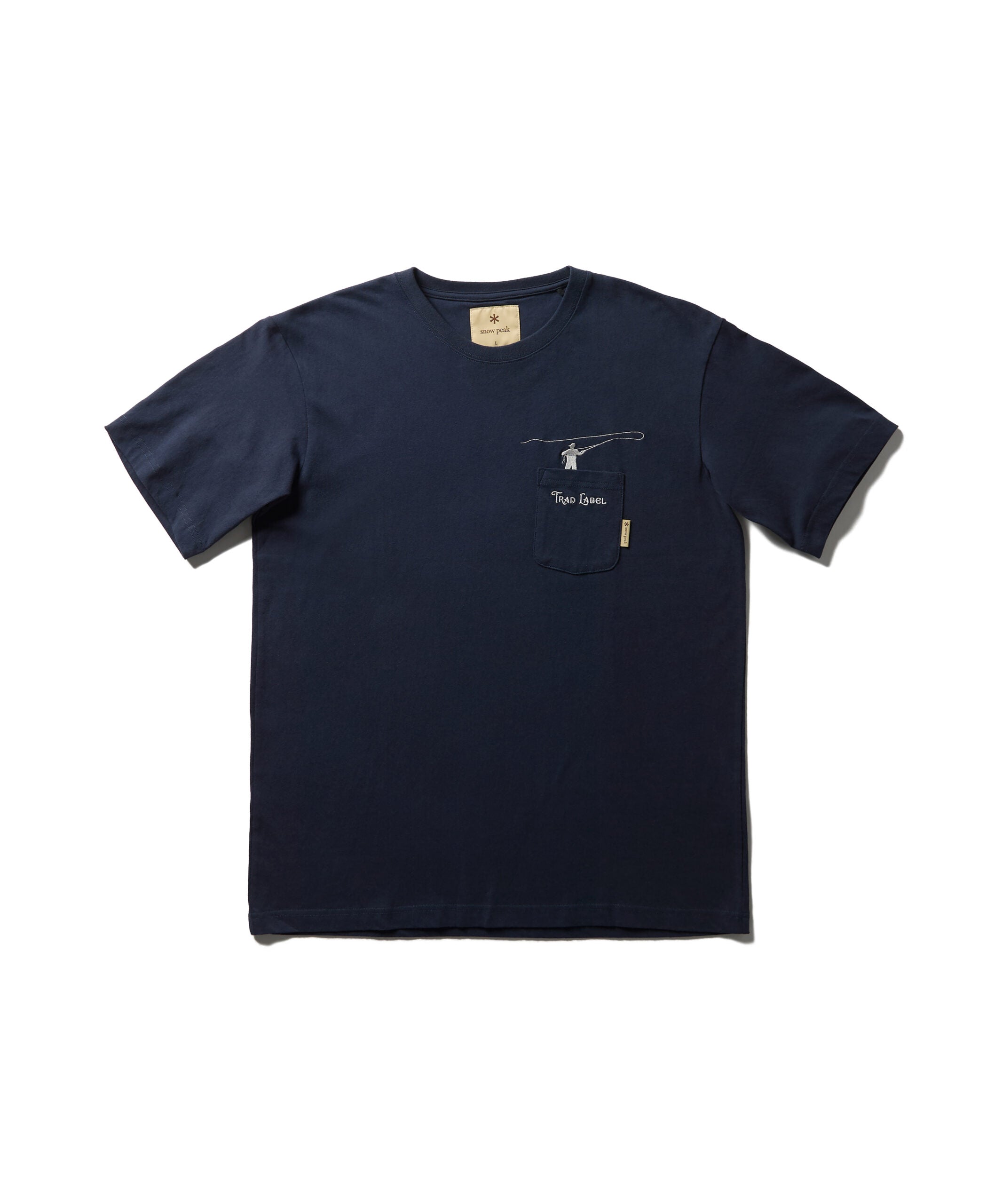 SnowPeak Trad Label Cast 輕量 T-Shirt 靛藍色