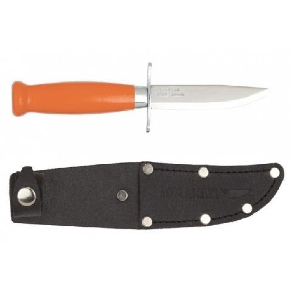 MORAKNIV Classic Scout 39 Safe 經典木柄不鏽鋼短直刀 橘色 12287