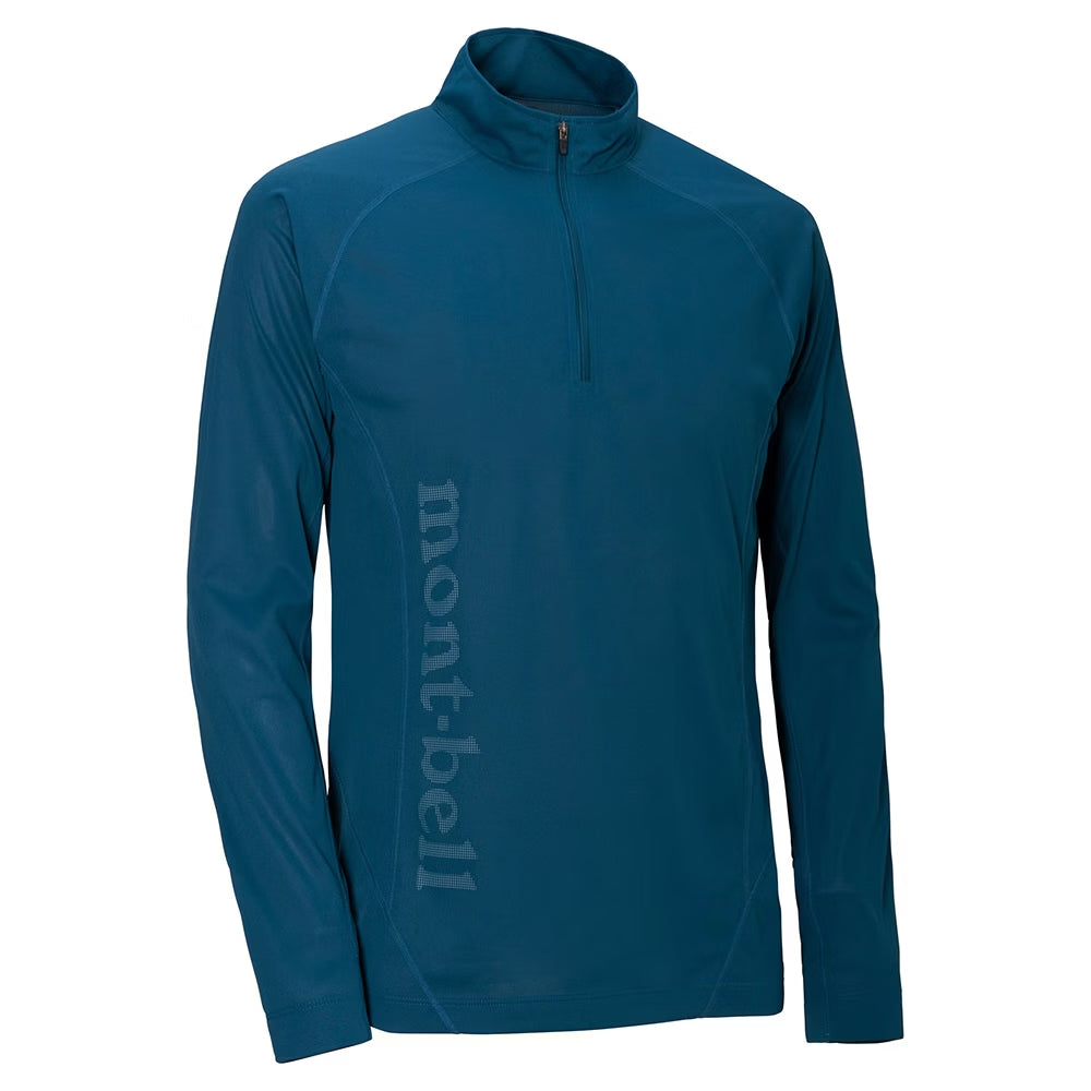 Montbell COOL LT L/S ZIP 男 長袖 半門襟 排汗衫 1114454