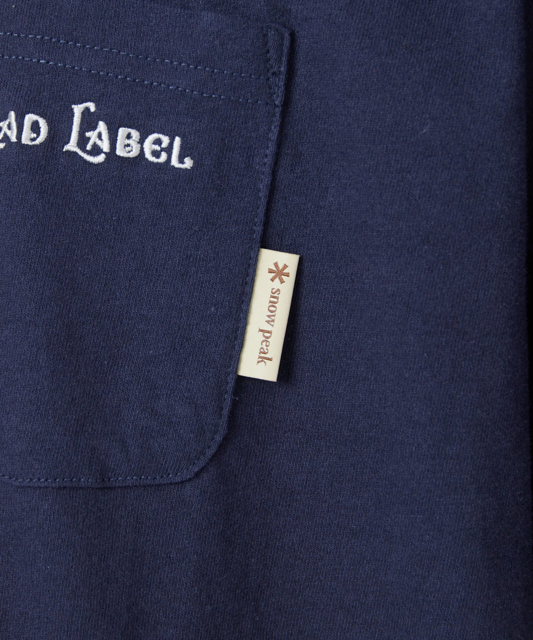 SnowPeak Trad Label Cast 輕量 T-Shirt 靛藍色