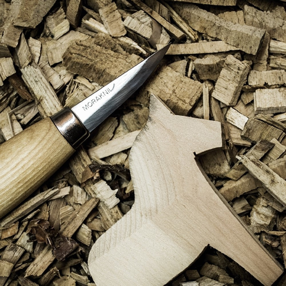 MORAKNIV WOOD CARVING 106 層壓鋼經典木雕刀 原木色 106-1630