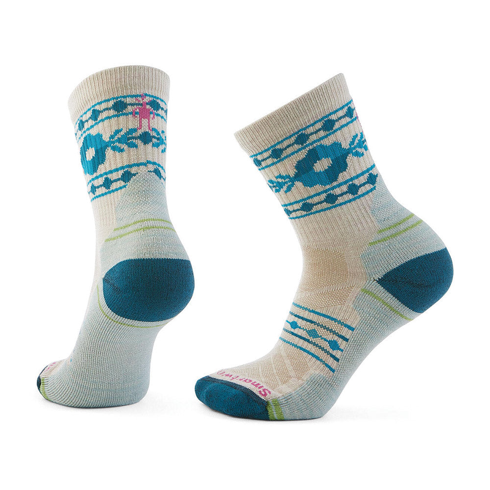 SmartWool 女 機能 戶外 全輕量減震 中筒襪 米白 SW002689A81