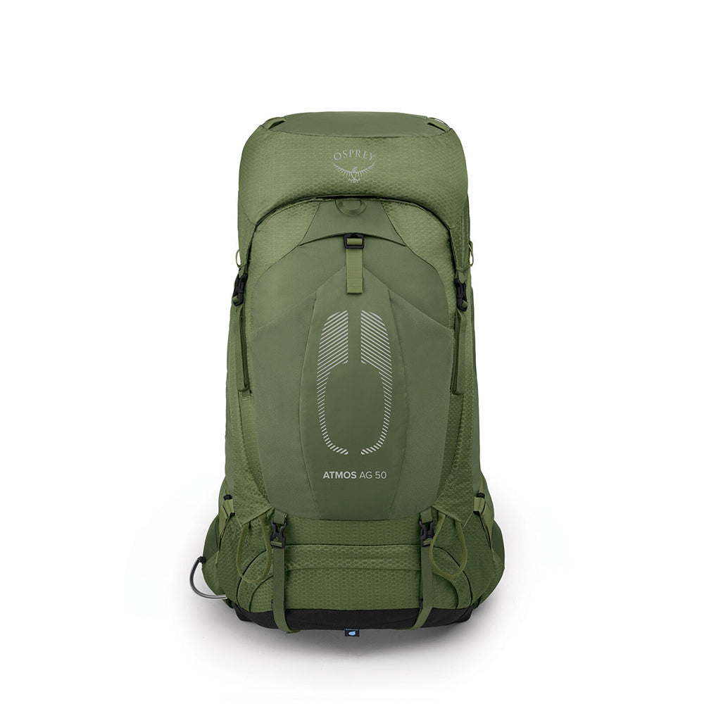 OSPREY Atmos AG 50 男 網架輕量登山後背包 神話綠 10004007