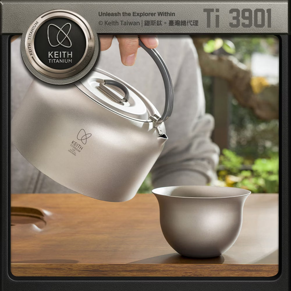 Keith 鈦燒水壺 1000ml Ti3901