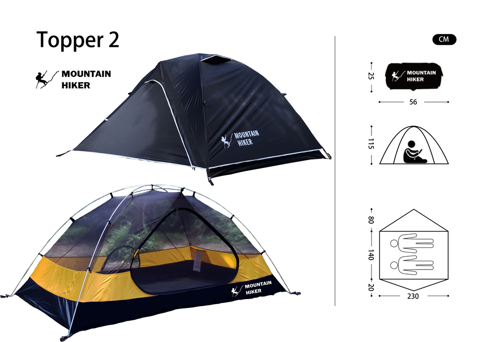 MountainHiker 巔峰2 Topper2 二人帳 贈防水地布