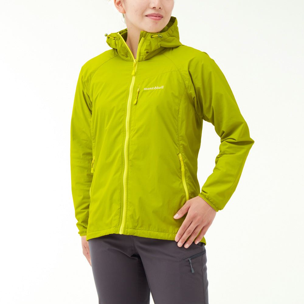 mont-bell 女 Light Shell Hooded Jacket 連帽保暖風衣 石墨灰 1106646-GRPH